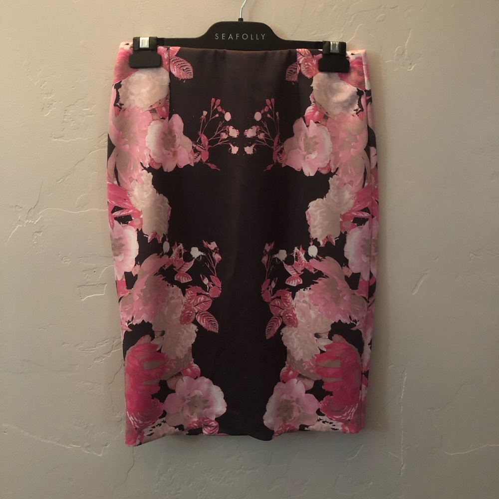 INC Floral Pencil Skirt